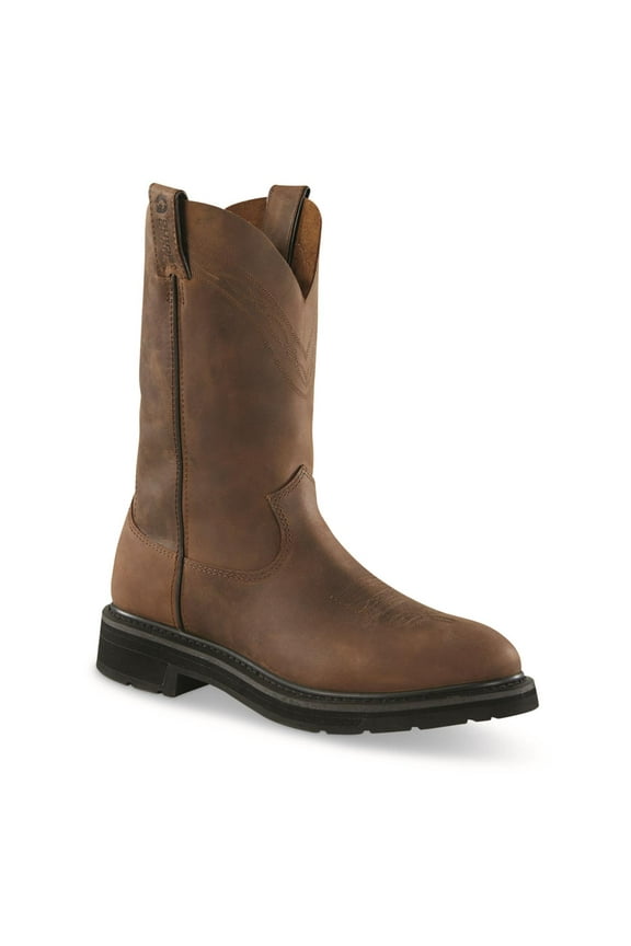 Men's Western Work 2.0 Pull-On Work Boots Distressed Brown 8.5D (Medium)