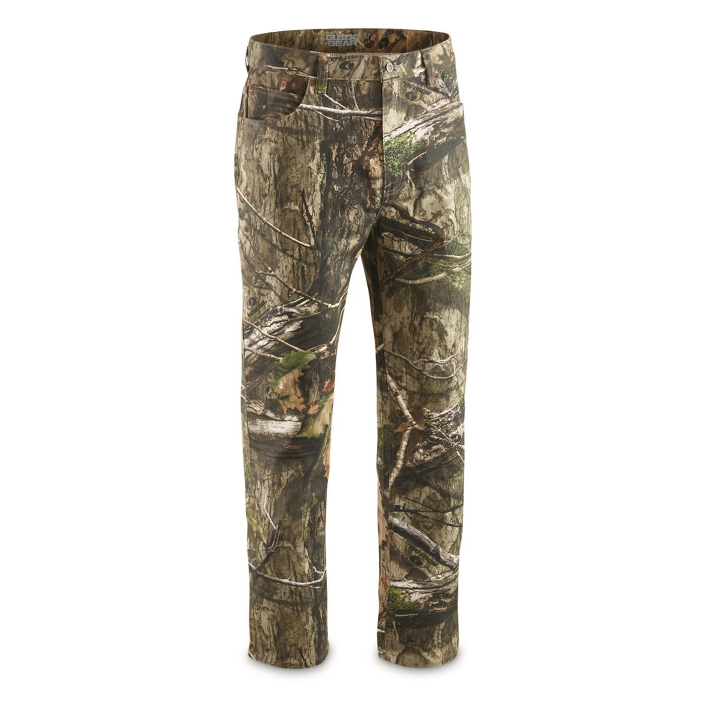 Guide Gear Mens Cotton Camo Pants, Camouflage Jeans Relaxed Fit for