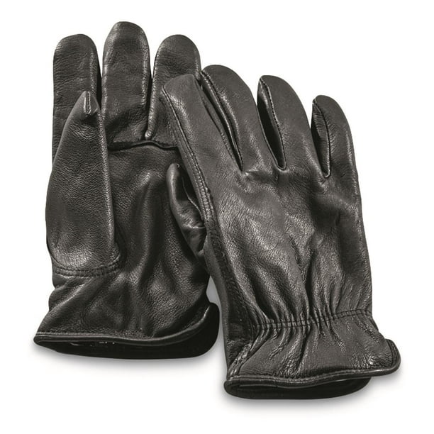 Guide Gear Mens Deerskin Leather Work Gloves Insulated, Thinsulate 40 Gram