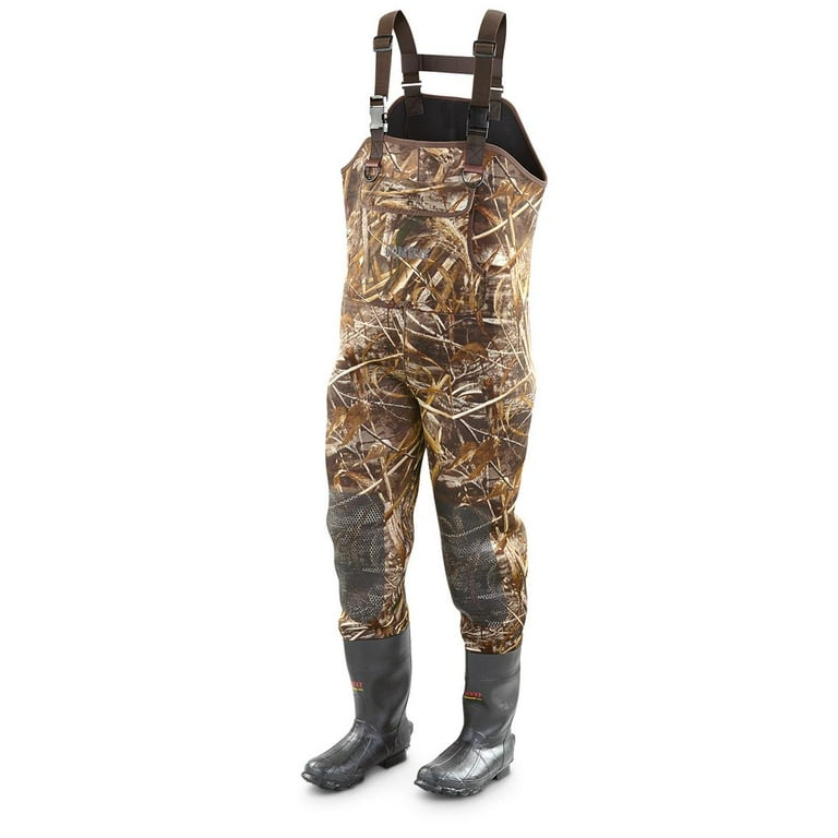 Guide Gear Mens Hunting Chest Waders with Boots, Big and Tall Insulated,  1000 Gram