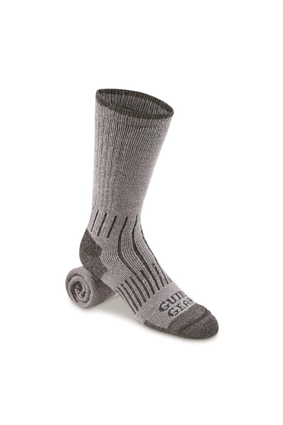 Midweight Lifetime Socks with NanoGLIDE, 3 Pairs Charcoal LARGE