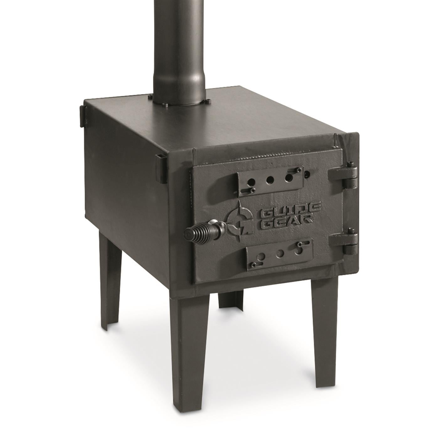 Guide Gear Outdoor Wood Burning Stove, Portable with Chimney Pipe for  Cooking, Camping, Tent, Hiking, Fishing, Backpacking - Walmart.com