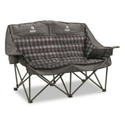 Guide Gear Oversized XL Comfort Padded Camping Sofa, 600-lb. Capacity Gray Plaid