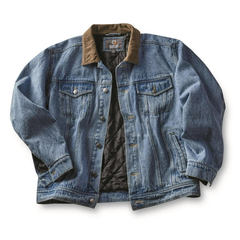 Guide Gear Quilt-Lined Denim Jacket 2.0 Medium Stonewash XL