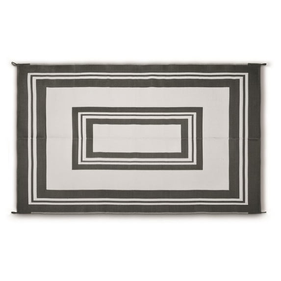 Guide Gear® Reversible Outdoor Rug, Border Pattern Cream/Black 9X12