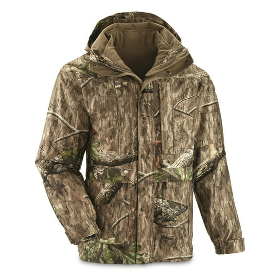 Guide Gear Steadfast 4-in-1 Hunting Parka, 150 Gram Thinsulate, Waterproof Mossy Oak Country Roots MEDIUM