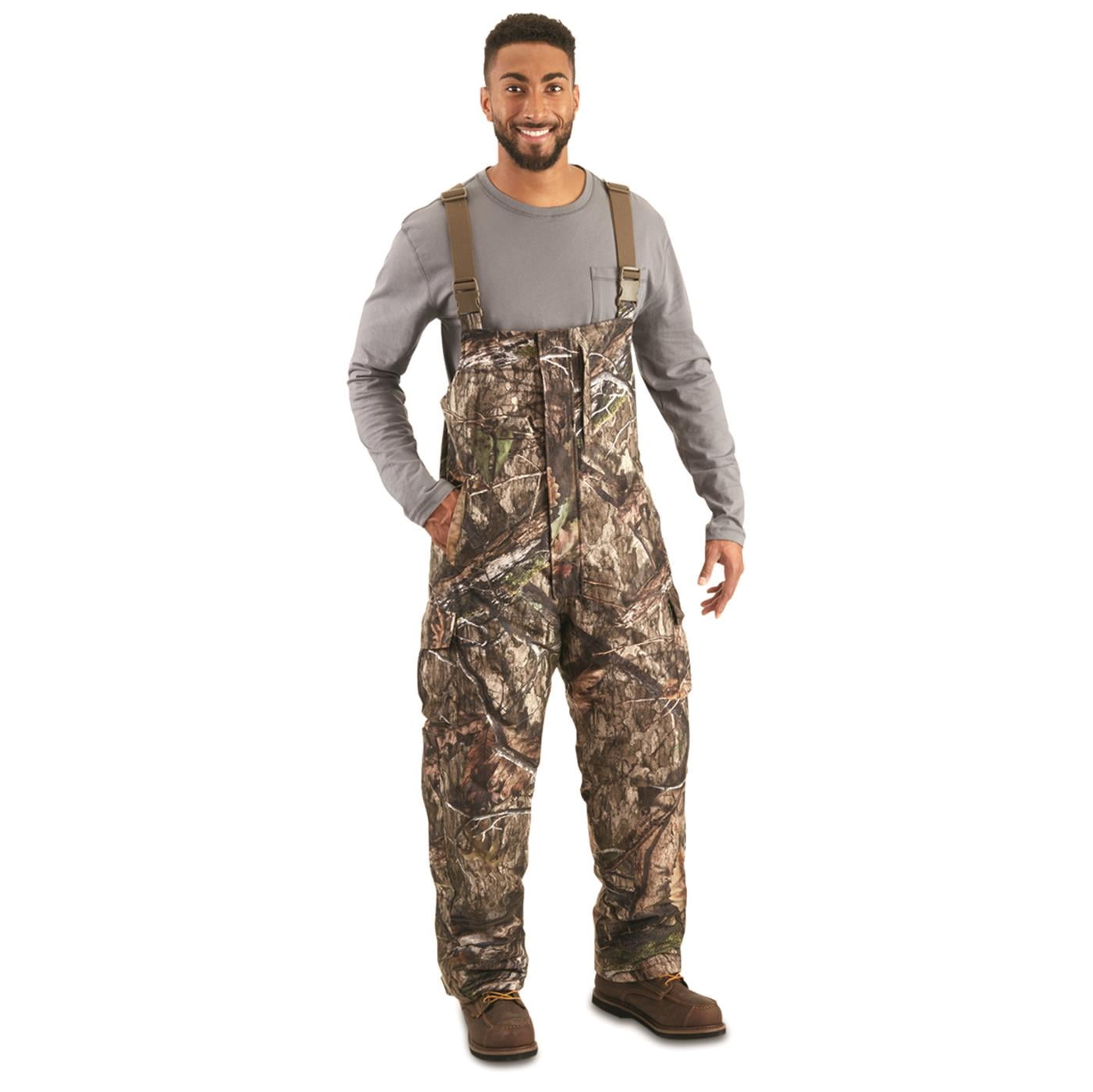 Guide Gear Steadfast Men's Hunting Bibs Camouflage, 150 gram Insulated ...