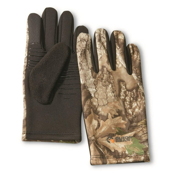 Guide Gear Stretch Fleece Touch Gloves Realtree APX LARGE