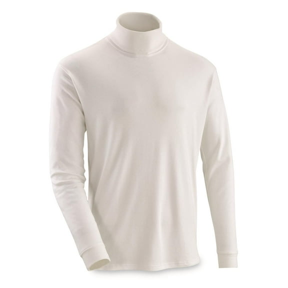 Guide Gear Turtleneck Long-Sleeve Tee White LARGE