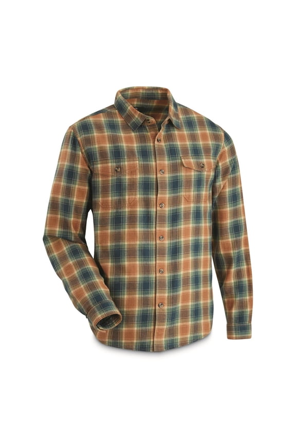 Two Harbors Flannel Deep Teal Plaid 2XL