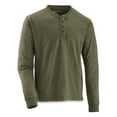 thumbnail image 1 of Guide Gear Washed Henley Long-Sleeve Tee Rifle Green 2XL Tall, 1 of 9