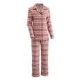 thumbnail image 1 of Guide Gear Women's 2-piece Button-front Pajama Set Raspberry Fairisle SMALL, 1 of 2