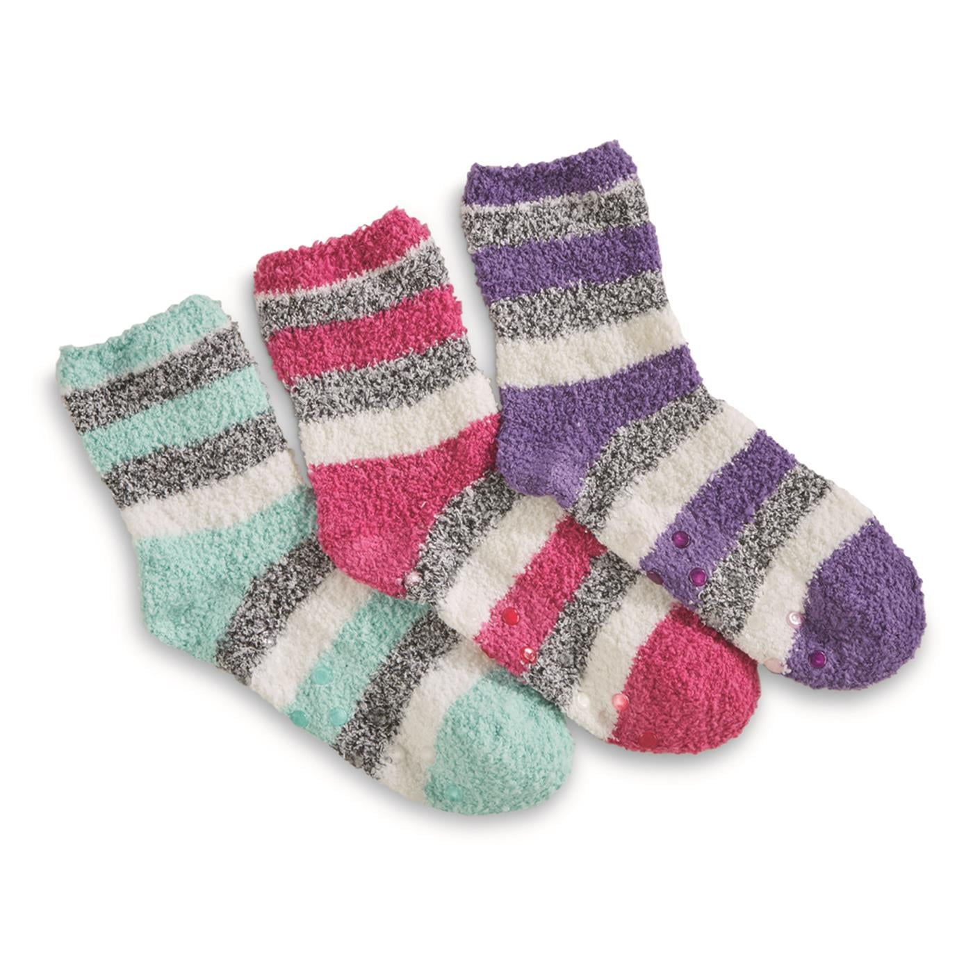 Guide Gear Women's Cozy Gripper Quarter Socks, Plush SuperSoft Warm