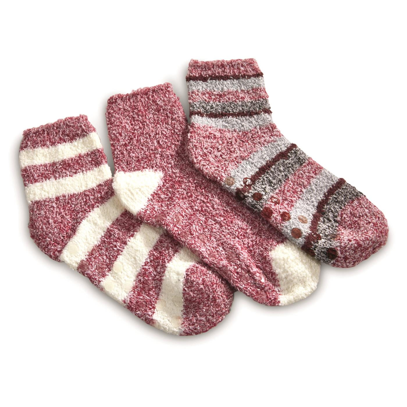 Guide Gear Women's Cozy Gripper Quarter Socks, Plush SuperSoft Warm