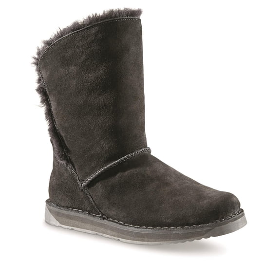 Guide Gear Women's Snow Boots Tahoe II Suede with Lamb Wool, Ladies Fuzzy Winter Boots