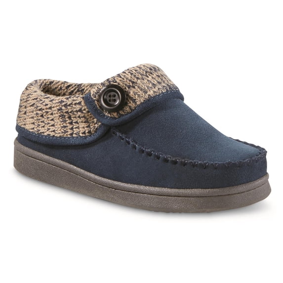 Guide Gear Women's Sweater Collar Moc Toe Clog Slippers Blue Wing Teal 6B (Medium)