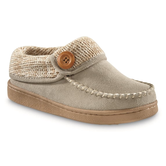 Guide Gear Women's Sweater Collar Moc Toe Clog Slippers Oxford Tan 11B (Medium)