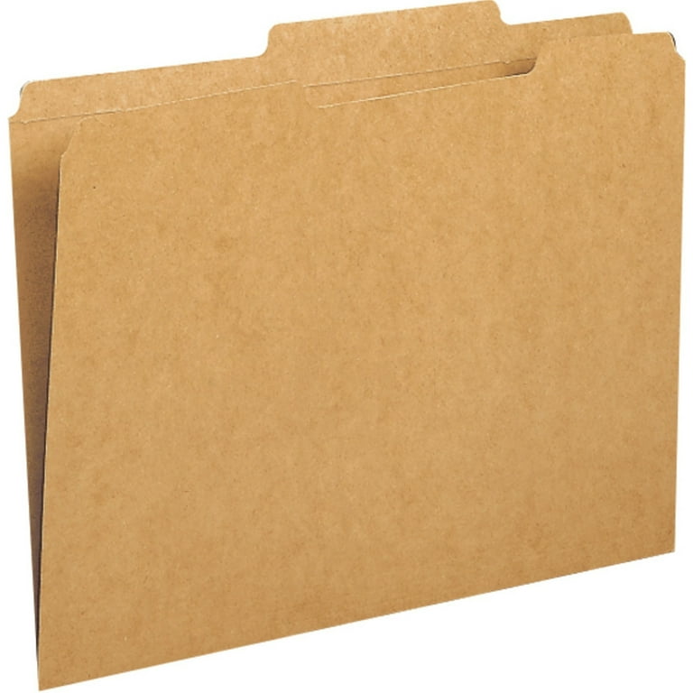 Guide Height Reinforced Heavyweight Kraft File Folder, 2/5-Cut Tabs: Right of Center, Letter, 0.75 Guide Height Reinforced Heavyweight Kraft File Folder, 2/5-Cut Tabs: Right of Center, Letter, 0.75