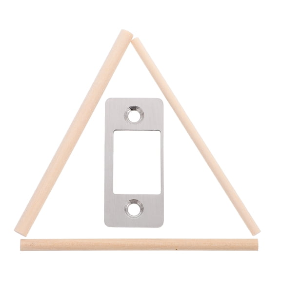 1 Set of Door Latch Striker Plate for Interior Exterior Doors Security Metal Deadbolt Strike Plate Hinge Repair