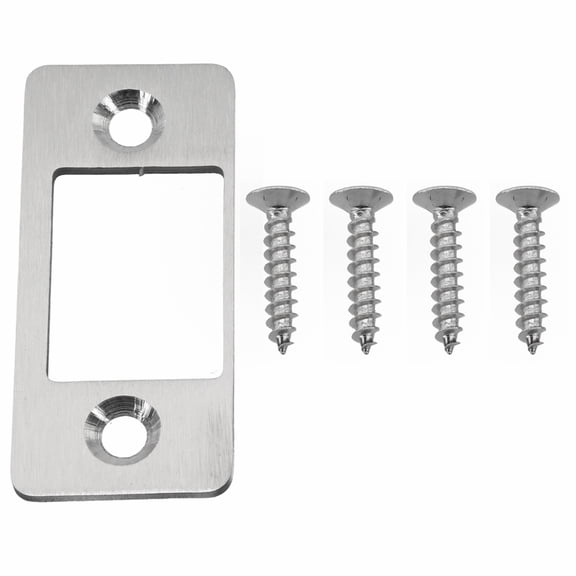 Guide Plate Lock Tongue Buckle Plate Stainless Steel Door Bolt Baffle Large Hole Narrow Edge Frame Striker Deadbolt Repair
