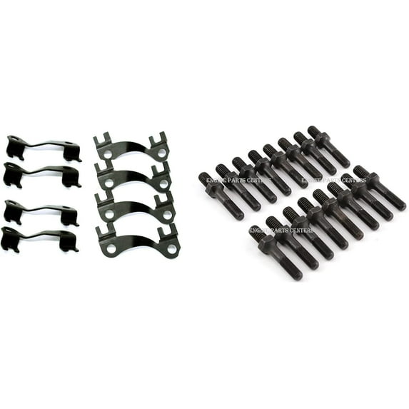 Guide Plates For 3/8" Pushrods & Rocker Arm Studs compatible with bb Chevy 396 402 427 454 (3/8" BBC)