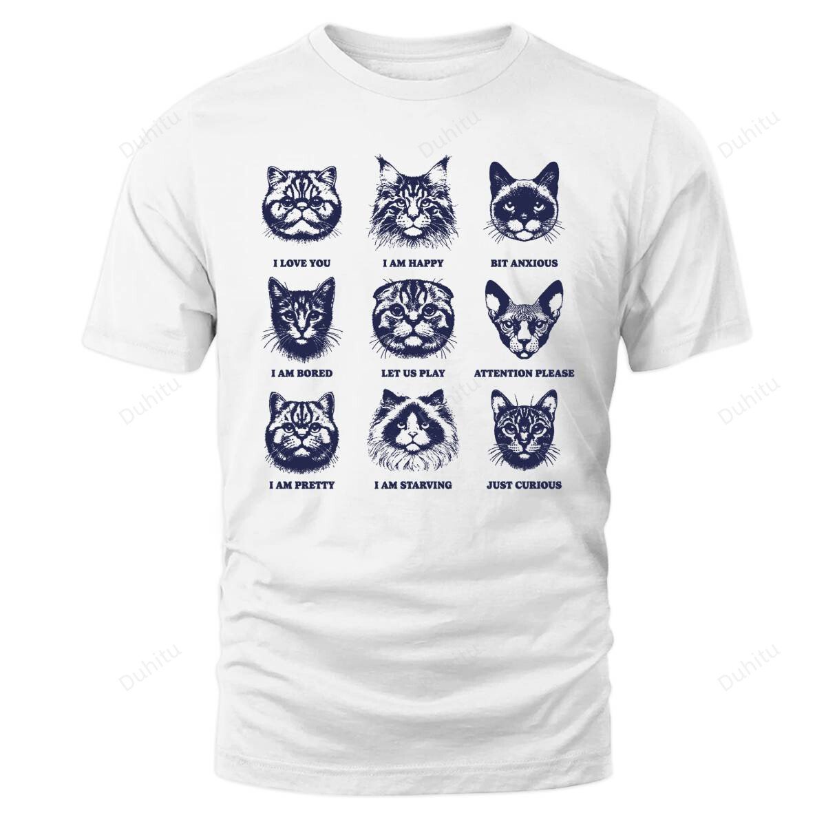 Guide To A Cat's Emotion Chart Cat Mom Cat Feelings Chart, Unisex Up To