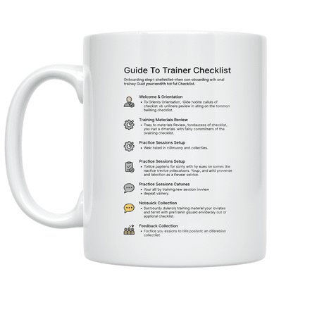 Guide To Trainer Checklist - Trainer Onboarding - 11 oz Ceramic Coffee Mug