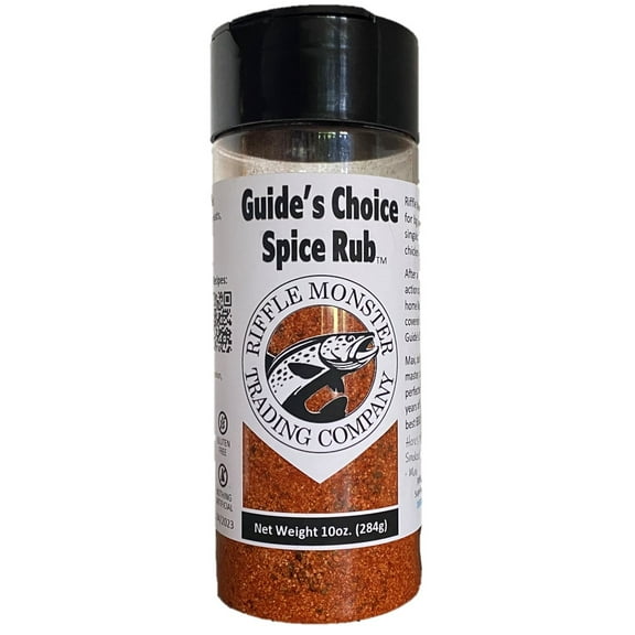 Guide's Choice Spice Rub, All Purpose Seasoning Blend -10oz- Spicy Hot & Honey Sweet, Low Salt - For Grilling, Smoking and Searing Chicken, Fish, Pork, Shrimp, Hamburgers, Potatoes, Veggies, Cocktail