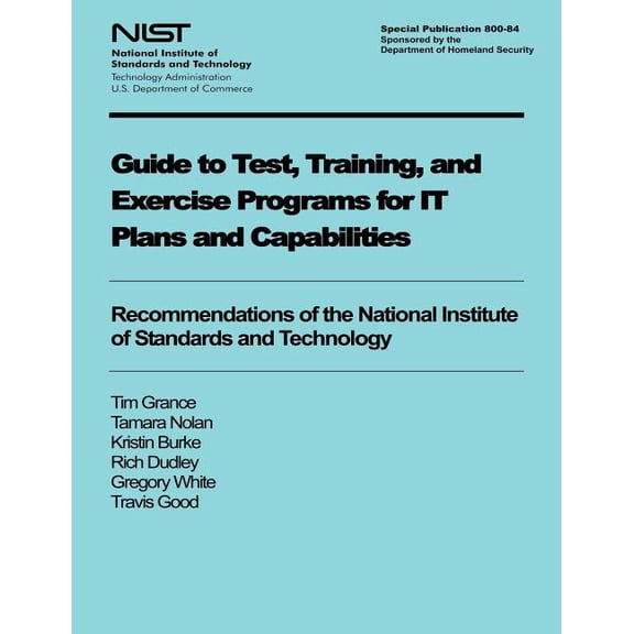 Guide to Test, Training, and Exercise Programs for It Plans and Capabilities