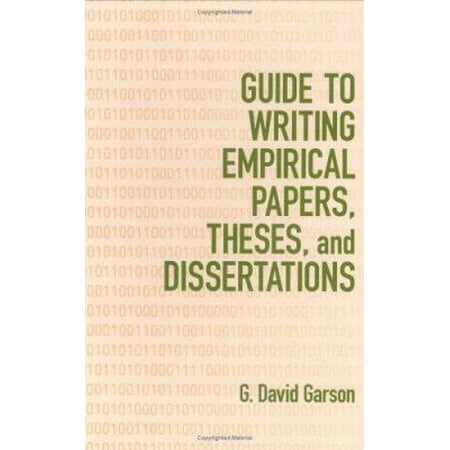 Pre-Owned Guide to Writing Empirical Papers Theses and Dissertations (Hardcover) 0824706056 9780824706050