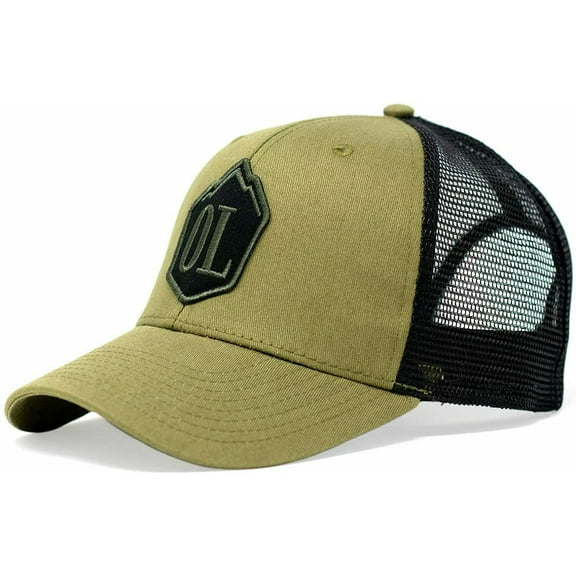 GuideLife Cap Hat Outdoor Life Logo, MID Profile, Mesh Army Green