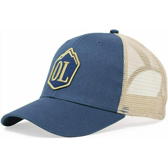 GuideLife Cap Outdoor Life Logo, MID Profile, Mesh Navy-Tan