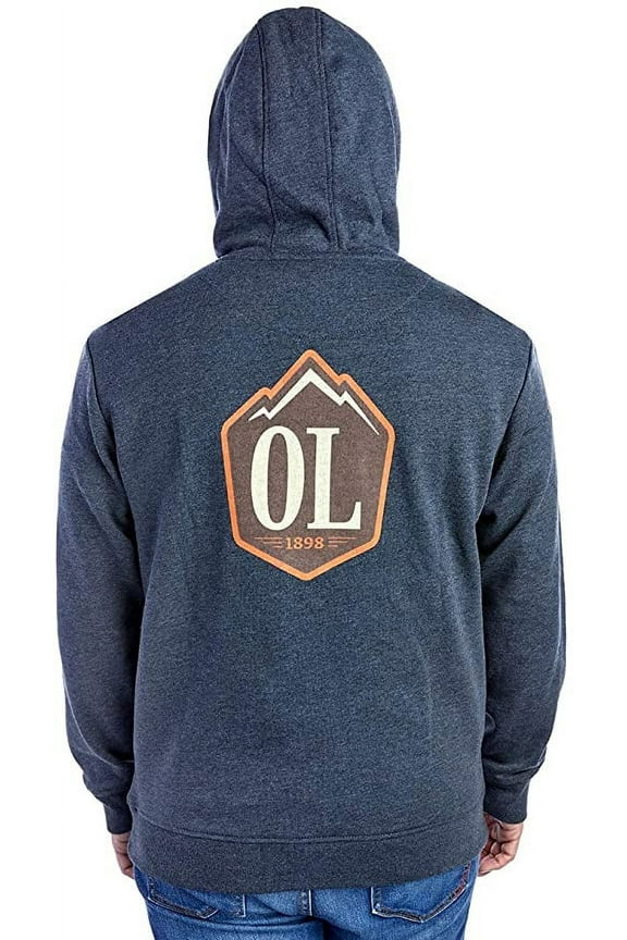 GuideLife Outdoor Life Magazine Men's Logo Hoodie Charcoal LARGE