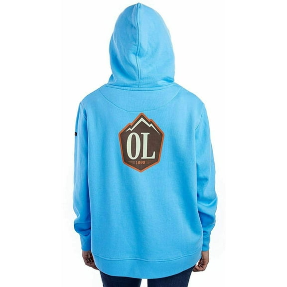 GuideLife Outdoor Life Magazine Women's Logo Hoodie Sky Blue MEDIUM
