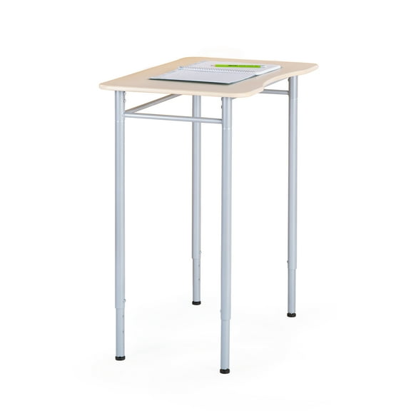 Guidecraft Adjustable Standing Desk - Rectangle  Height Adjustable Study Desk for Kids & Adults, Wooden Writing Desk for Home, Classroom, Small Space Furniture, Durable Compact Desk