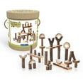 thumbnail image 1 of Guidecraft Branch Blocks - 36 Piece Kid's Natural Wooden Unit Building Set, Tree Block Stacking Sorting Toy for Toddlers, 1 of 10
