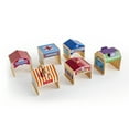 thumbnail image 1 of Guidecraft Community Buildings: Set of 6 Wooden Block Play Buildings (Fire Station, Police Department, Hospital, School, Grocery Store & Service Station) - Kids Learning and Educational Toys, 1 of 14