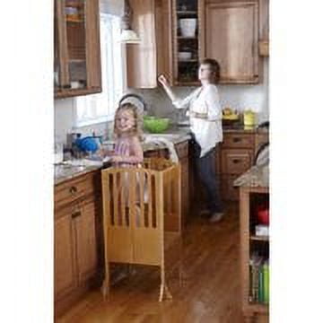 Guidecraft Contemporary Kitchen Helper Stool and Keepers Honey