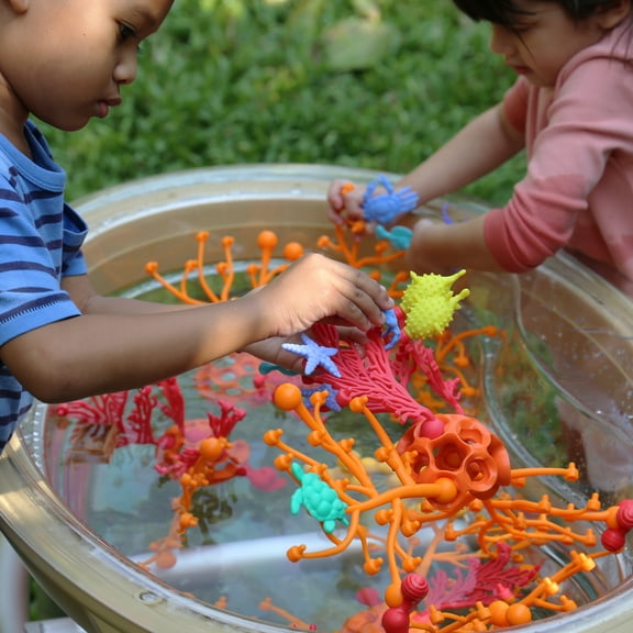 Guidecraft Coral Connections - 40 pc. Set: Fun Educational Building Toy Set for Children