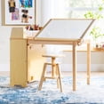 thumbnail image 1 of Guidecraft Design Studio – Natural: 3-in-1 Kids Art Table & Stool Set, Writing, Crafting, Painting & Drafting Table for Kids with Craft Storage & Bins, Art Easel w/ Paper Roll, Toddler Activity Desk, 1 of 5