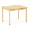 thumbnail image 1 of Guidecraft EdQ Kids Activity Table - Natural: Rectangle Wooden Craft Table | 24" x 30", 22" Height | Kids Desk for Playroom, Preschool, Daycare & More, 1 of 5