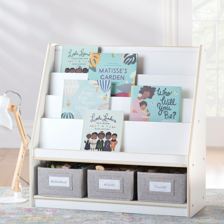 Cardboard Shelf Organizer for Homeschool