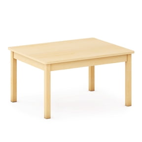 Guidecraft EdQ Toddler Table - Natural: Rectangular Kids Activity Table, 24" x 30", 16" Height | Wooden Toddler Desk for Playroom, Preschool, Daycare