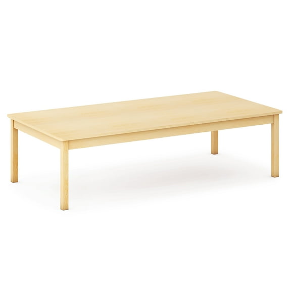 Guidecraft EdQ Toddler Table - Natural: Rectangle Wooden Activity Table for Kids, 30"x60", 16" Height | Toddler Desk for Daycare, Preschool & Playroom