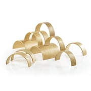 Guidecraft Guidecraft Arches and Tunnels Set of 10 Includes 2 Tunnels and 8 Arches, Educational Stacking Blocks Play Set for Kids