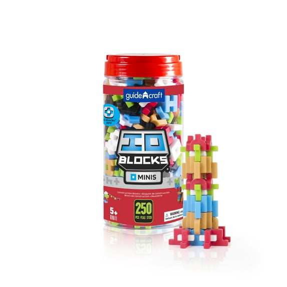 Guidecraft Guidecraft IO Blocks Minis - 250 Piece Set: Miniature Building STEM Educational Toy - 250