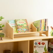Guidecraft Guidecraft Tabletop Book Browser - Natural, Bookshelf For Kids, Home Office and School Furniture, Book Organizer