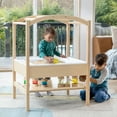 thumbnail image 1 of Guidecraft Kids' Sensory Table System and Canopy: Sand and Water Activity Table with Easy-to-Clean Bin, Arch and Chalkboard, 1 of 9