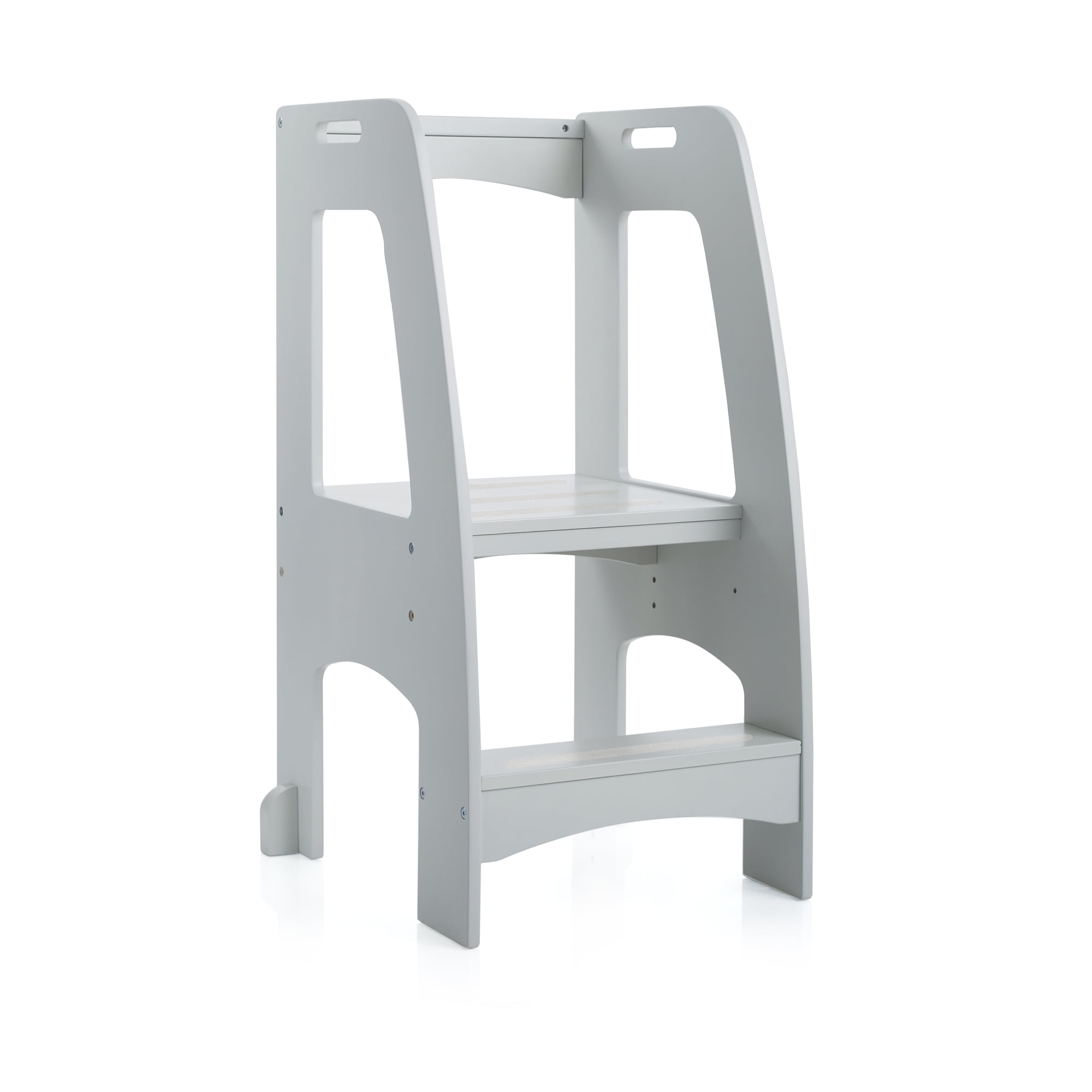 Guidecraft Guidecraft Tower Step Up Espresso Adjustable Counter Height Toddler Step Stool With Handholds for Little Children Kids Learning Furniture Espresso Walmart