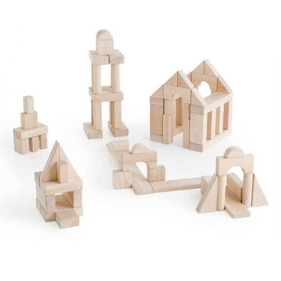 Guidecraft Unit Blocks Set C - 84 Piece Set: STEM Development Toy for Kids, Preschool Educational Learning Toy